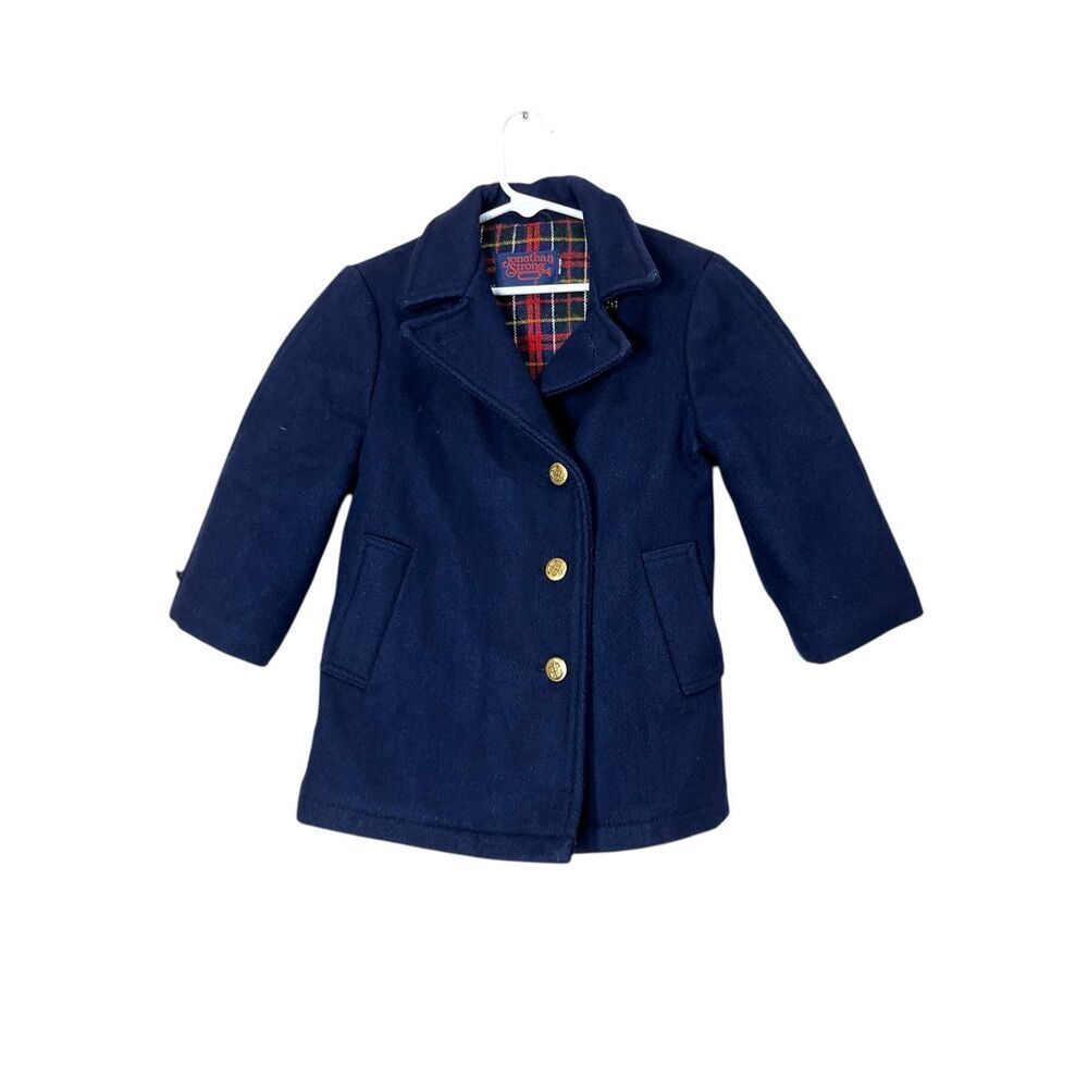 Vintage Jonathan Strong Wool Blend Navy Coat